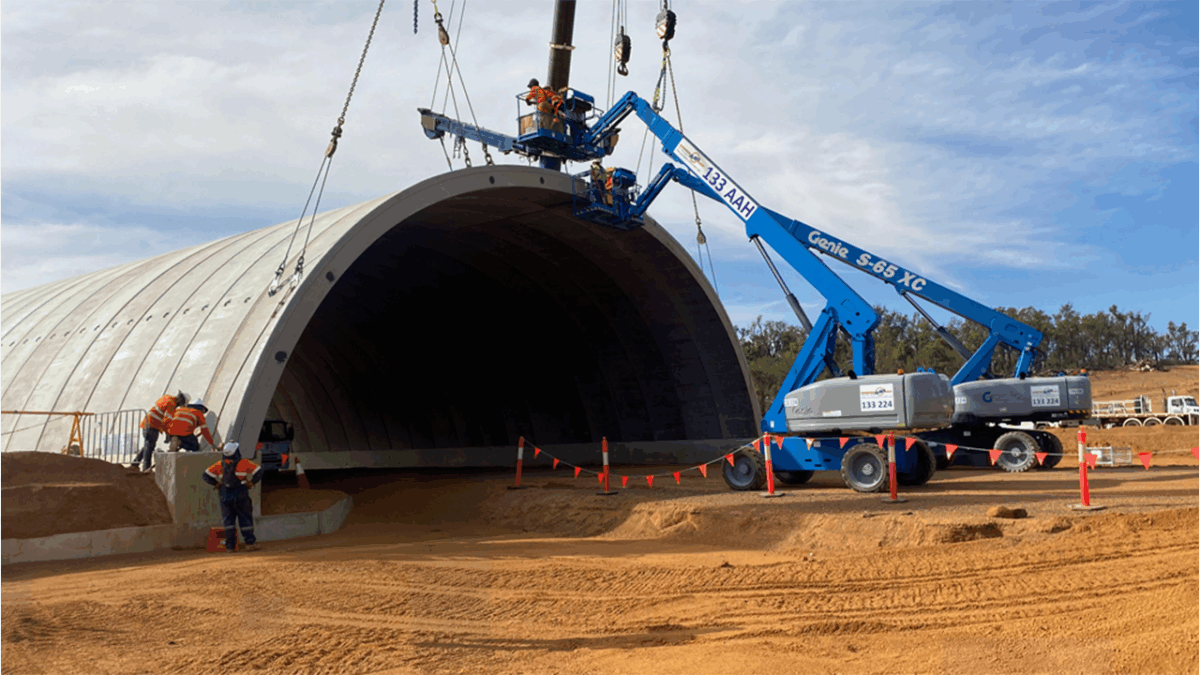 One of Southern Hemisphere’s largest precast concrete arch